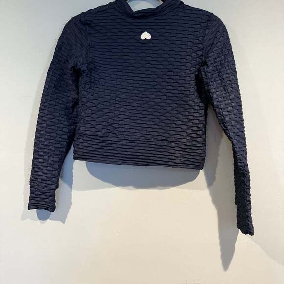 Booty by Brabants Textured Zip-Up Jacket – Navy Blue – Size Approx. XS/S - Picture 2 of 2